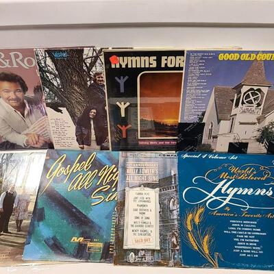 20 Assorted Gospel Albums Records -Item #122