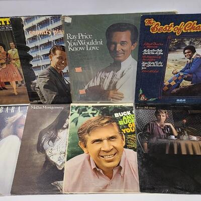 20 Assorted Country Albums Records -Item #124