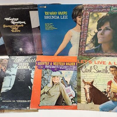 20 Assorted Country Albums Records -Item #124
