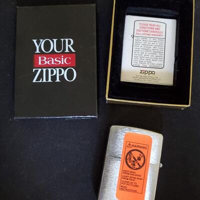 Your Basic Zippo Lighter   Chrome  Original Box 