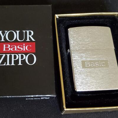 Your Basic Zippo Lighter   Chrome  Original Box 