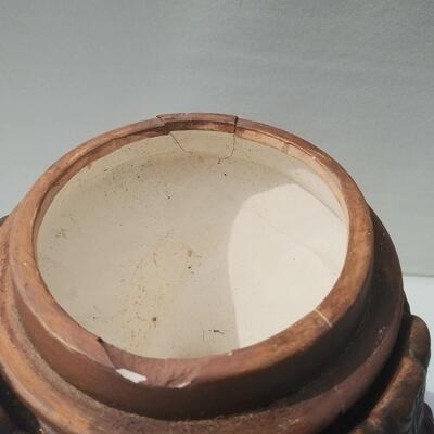 Chalkware 3 Chiefs humidor/tobacco jar