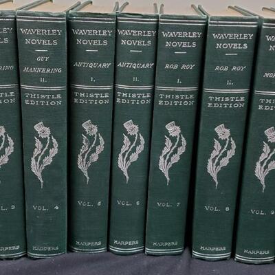 Waverly Novels   Complete 48 Book Set   1900   Thistle Edition   Harpers