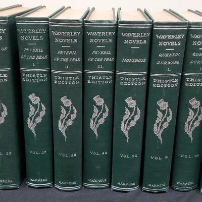 Waverly Novels   Complete 48 Book Set   1900   Thistle Edition   Harpers