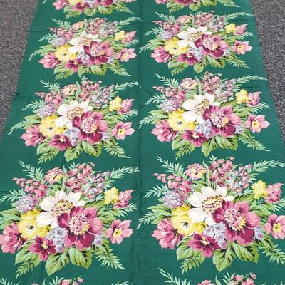 Vintage Bark Cloth Drape Panels - 4   