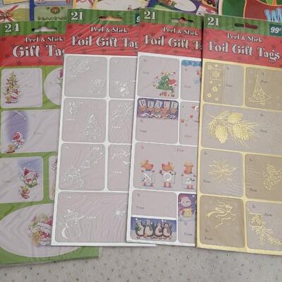 Lot 5: Assorted NEW Christmas Tags, Boxes and other Essentials