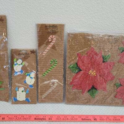 Lot 13: Assorted NEW EMBELLISHMENTS Christmas Accents