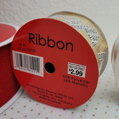Lot 22: Assorted NEW Hallmark Specialty Ribbon