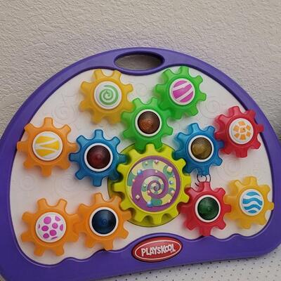 Lot 25: (2) PLAYSKOOL Gear Rotation Toys - Both Need Batteries