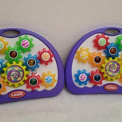 Lot 25: (2) PLAYSKOOL Gear Rotation Toys - Both Need Batteries