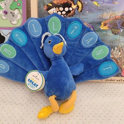 Lot 45: New Hallmark GREAT KID Plush Figure + Children's Puzzles 