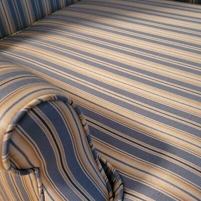 Lot 48: Vintage High Back Upholstered Chair 