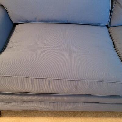 Lot 49: Vintage Blue Couch 74" Ã— 38" Ã— 33"