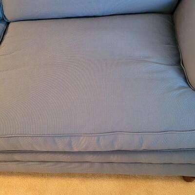 Lot 49: Vintage Blue Couch 74" Ã— 38" Ã— 33"