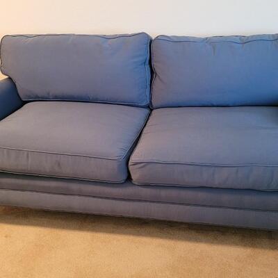 Lot 49: Vintage Blue Couch 74