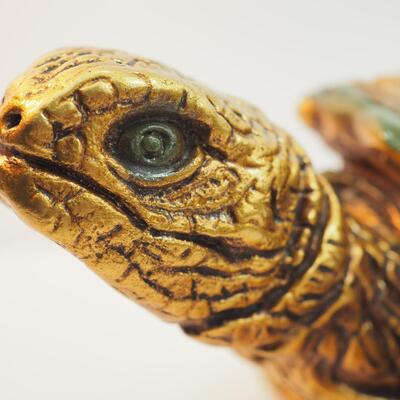 Lot 95 Progressive Art 1966 Gold and Green turtle