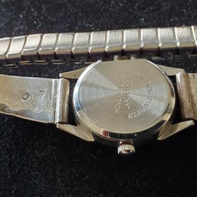 Navajo Quartz Watch with Sterling Inlaid Watchband 