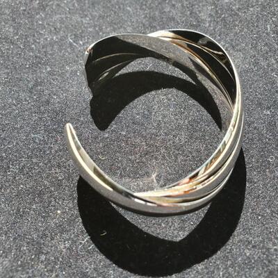 Sterling Braid Cuff Bracelet