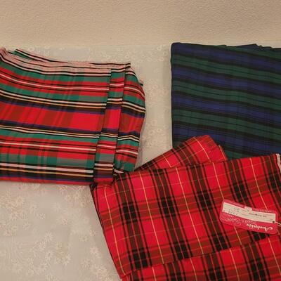 Lot 95: Plaid Acetate Fabric - More than 5 yards