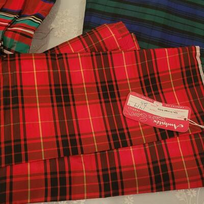 Lot 95: Plaid Acetate Fabric - More than 5 yards