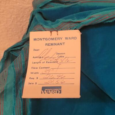 Lot 97: Velvet Fabric (Floral & Teal more than 5 yards, Others 2yds or more)