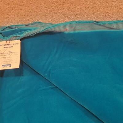 Lot 97: Velvet Fabric (Floral & Teal more than 5 yards, Others 2yds or more)