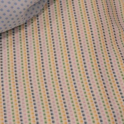Lot 98: Mixed Polyester and Flannel Fabric (Polyester and Cotton Plaid -more than 5 yards, Flannels around 2 yards))