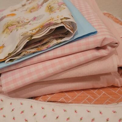 Lot 99: Mixed Cotton & Flannel Fabric (Most 2 yards or more) 