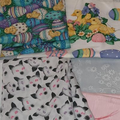 Lot 100: White Embroidered Fabric and Prints (Most 2 yards or more)