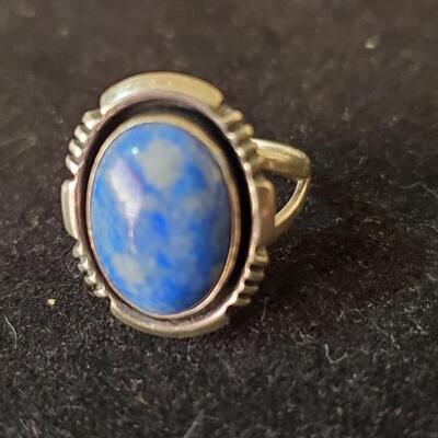 Wil Dentedale Signed Lapis Ring 