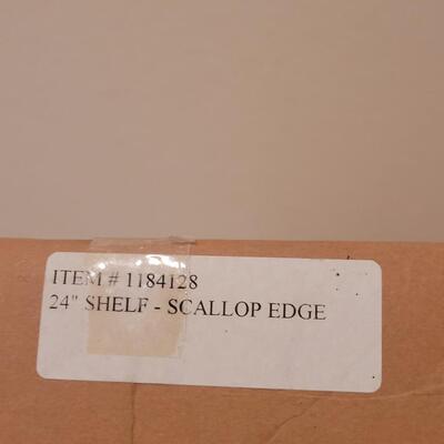 Lot 104: New 24" Scalloped Shelf #1
