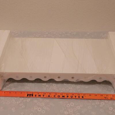 Lot 104: New 24" Scalloped Shelf #1
