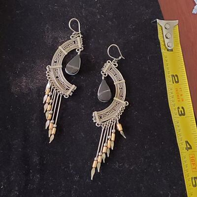 Wire Rope Design Drop Earrings
