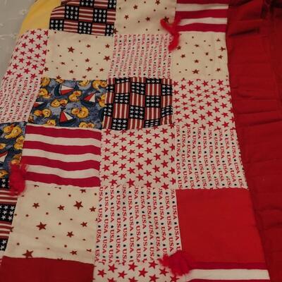 Lot 121: (2) Quilted Lap Blankets