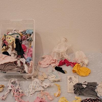 Lot 137: Large lot of Mixed Small Doll Clothes (Ginny doll size and smaller)