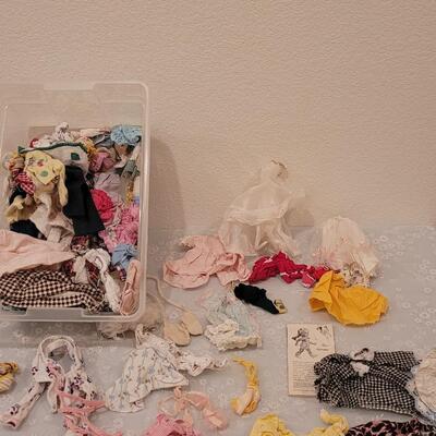 Lot 137: Large lot of Mixed Small Doll Clothes (Ginny doll size and smaller)