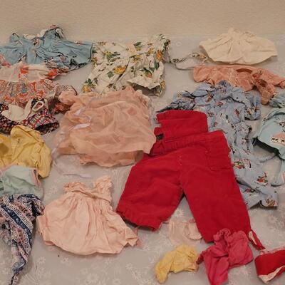 Lot 142: Vintage 1940' & 50's Doll Clothes (14" size and Up)