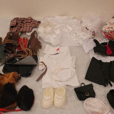 Lot 146: Vintage Doll Clothes and Accessories 