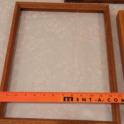 Lot 153: (3) Wood Picture Frames- no glass