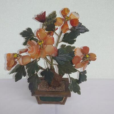 Bonsai Agate stone flower