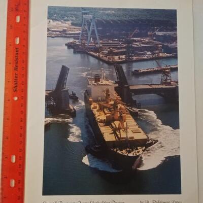 Lot of Quincy Shipyard Christening Ceremony & Boat advert pics 