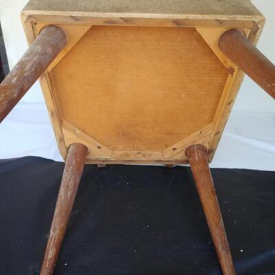 Danish Modern style sewing box chair
