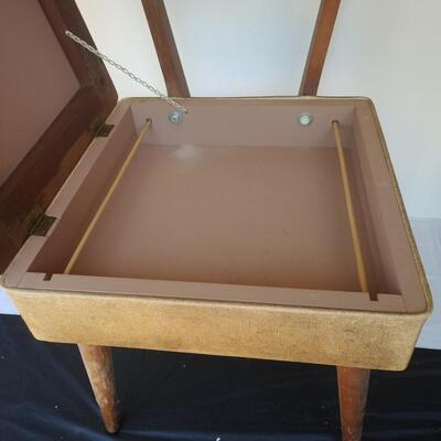 Danish Modern style sewing box chair