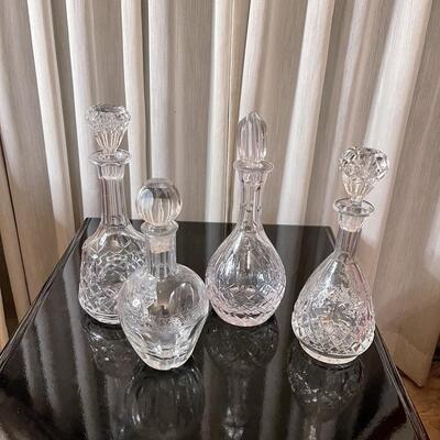 Set of Crystal Decanters - AS IS