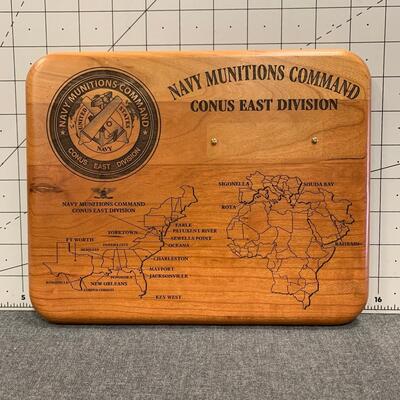 #196 Navy Munitions Command Plaque