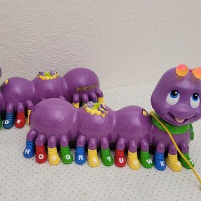 Lot 180: (2) Vintage ABC Learning Caterpillars- Both Turn On