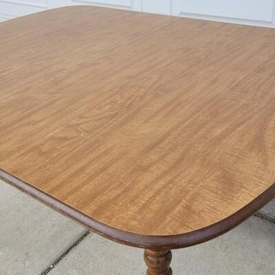 Lot 201: Vintage Wood Dining Table 47" x 36" x 29" 