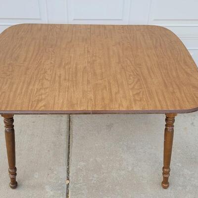 Lot 201: Vintage Wood Dining Table 47" x 36" x 29" 