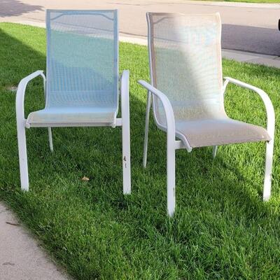 Lot 206: (2) Vintage Outdoor Patio Chairs 