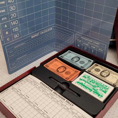 Lot 217: Vintage Family Board Games - Executive Decision + Stocks and Bonds